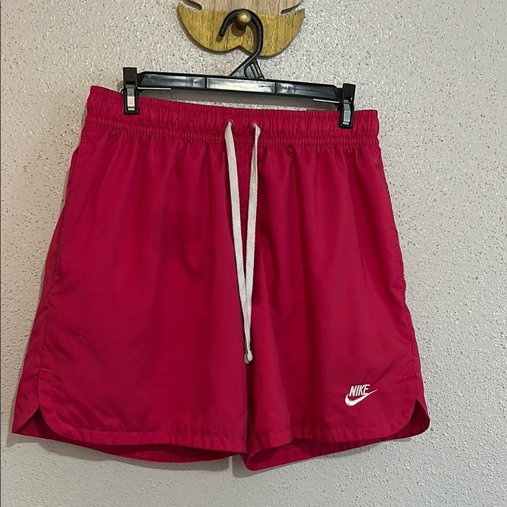 Nike Dark Pink Athletic Shorts with Elastic Waistband